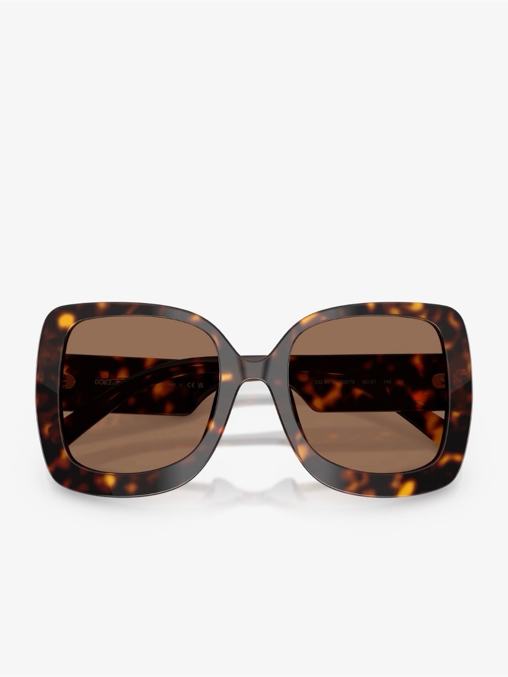 Dolce & Gabbana Oversized Tortoise Brown Sunglases Model DG4513 Full Set - Picture 2 of 9